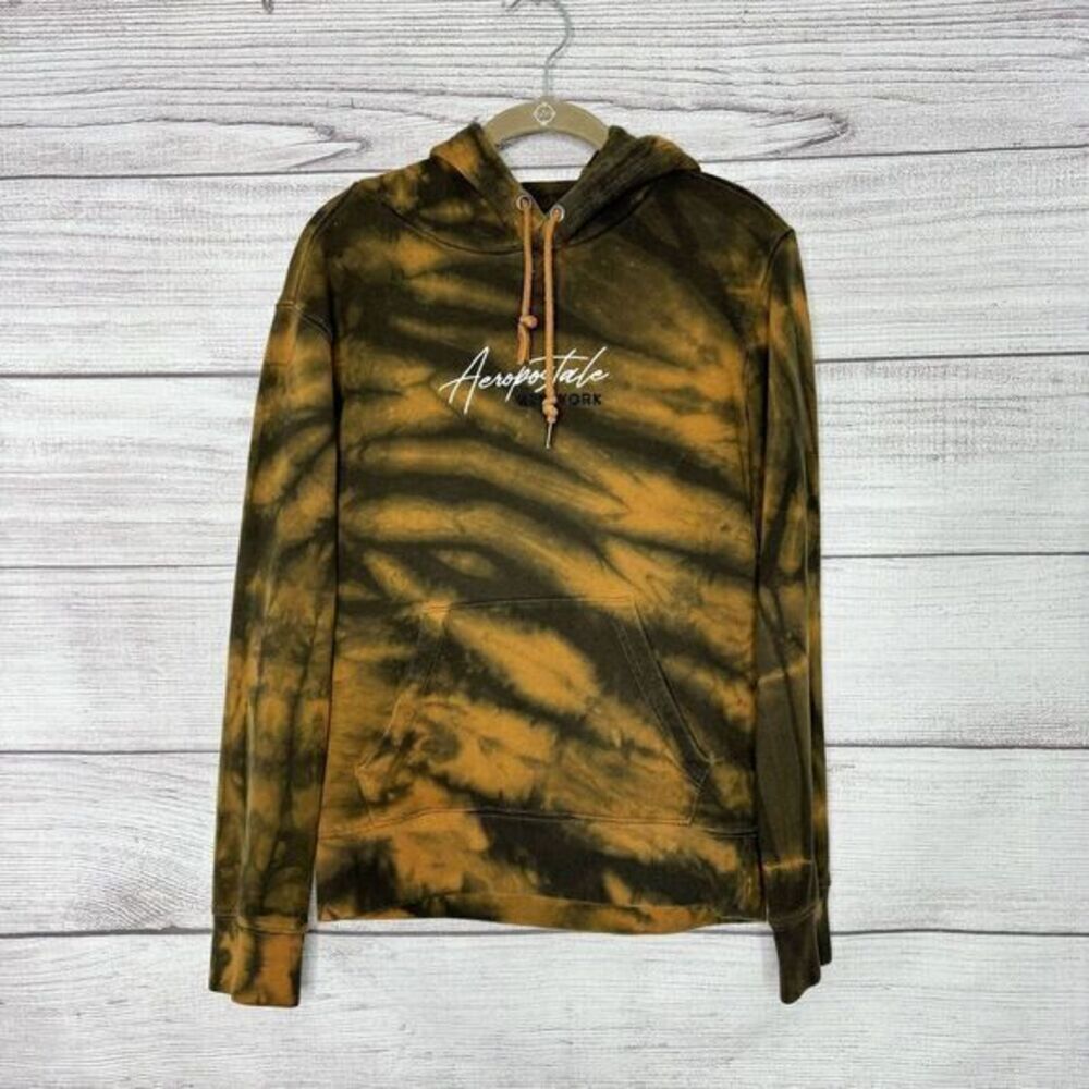 Aeropostale New York Cotton Blend Tie dye Hoodie Pull Over women's size XS